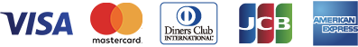 visa / Master Card / Dinners Club / JCB / american express